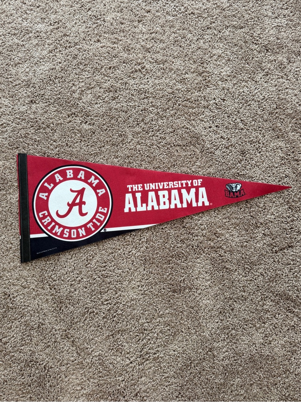 University of Alabama Felt Pennant